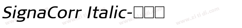 SignaCorr Italic字体转换